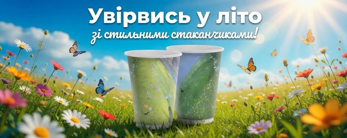 Стаканчики двошарові ЛІТО