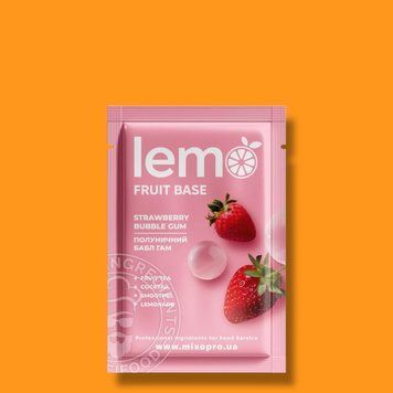 Основа Полуничний Бабл Гам LEMO, 15 шт/уп НФ-00000598 фото