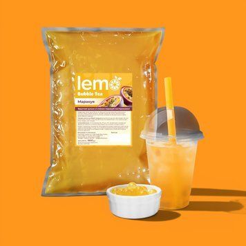 Кульки Bubble Tea Маракуя LEMO, 1,8 кг НФ-00000825 фото